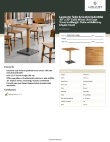 Lancaster Table & Seating 3493030CLN30 Specsheet Lancaster Table & Seating 3493030CLN30 Specsheet