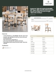 Lancaster Table & Seating 3493030WTD4C Specsheet