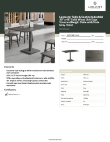 Lancaster Table & Seating 3493048CLG30 Specsheet
