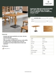 Lancaster Table & Seating 3493048CLN30 Specsheet