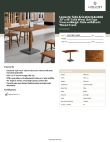 Lancaster Table & Seating 3493048CLW30 Specsheet Lancaster Table & Seating 3493048CLW30 Specsheet