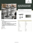Lancaster Table & Seating 3493060CLG37 Specsheet