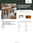 Lancaster Table & Seating 3493060WAL30 Specsheet Lancaster Table & Seating 3493060WAL30 Specsheet