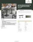 Lancaster Table & Seating 3493072CLG30 Specsheet