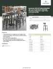 Lancaster Table & Seating 3493072GYB8B Specsheet Lancaster Table & Seating 3493072GYB8B Specsheet