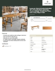 Lancaster Table & Seating 3493096NAT30 Specsheet