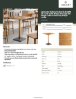 Lancaster Table & Seating 3493636CLN37 Specsheet Lancaster Table & Seating 3493636CLN37 Specsheet