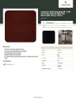 Lancaster Table & Seating 3493636TCB Specsheet