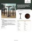 Lancaster Table & Seating 349B24RDESXB Specsheet