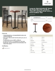 Lancaster Table & Seating 349B24RDMAXB Specsheet Lancaster Table & Seating 349B24RDMAXB Specsheet