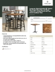 Lancaster Table & Seating 349B3636VINX Specsheet