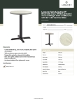 Lancaster Table & Seating 349C24RG222S Specsheet