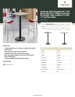 Lancaster Table & Seating 349C24SG17RB Specsheet