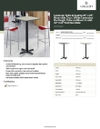Lancaster Table & Seating 349C24SG222B Specsheet