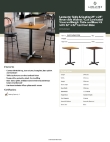 Lancaster Table & Seating 349C24SW222S Specsheet