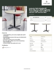 Lancaster Table & Seating 349C36RG303S Specsheet