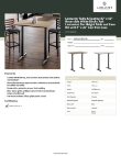 Lancaster Table & Seating 349C423B522B Specsheet