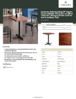 Lancaster Table & Seating 349D2424MAHX Specsheet