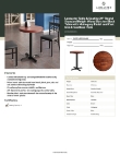 Lancaster Table & Seating 349D24RDMAHX Specsheet Lancaster Table & Seating 349D24RDMAHX Specsheet