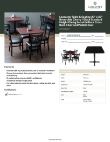 Lancaster Table & Seating 349D3030CBCR Specsheet