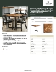 Lancaster Table & Seating 349D3636VINX Specsheet