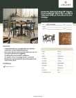 Lancaster Table & Seating 349D3636VXBK Specsheet
