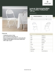 Lancaster Table & Seating 384CDG64298WHCS Specsheet Lancaster Table & Seating 384CDG64298WHCS Specsheet