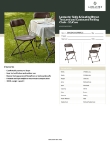 Lancaster Table & Seating 384CDG64299BRCS Specsheet