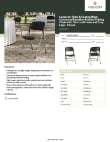 Lancaster Table & Seating 384CHAIRBLK Specsheet