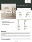 Lancaster Table & Seating 384DGBGVIN Specsheet