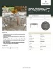 Lancaster Table & Seating 384TBL72RDGY Specsheet