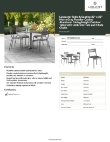 Lancaster Table & Seating 4273232DUS4G Specsheet Lancaster Table & Seating 4273232DUS4G Specsheet