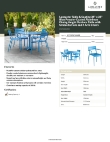 Lancaster Table & Seating 4273636DUA4B Specsheet