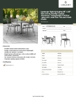 Lancaster Table & Seating 4273636DUS4G Specsheet Lancaster Table & Seating 4273636DUS4G Specsheet
