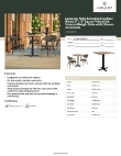 Lancaster Table & Seating 427BA28SBNYO Specsheet