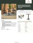 Lancaster Table & Seating 427BA32RBNYO Specsheet