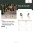 Lancaster Table & Seating 427BARTBSBKW Specsheet