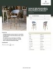 Lancaster Table & Seating 427BARTBSNVW Specsheet