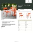 Lancaster Table & Seating 427CALUARMOR Specsheet