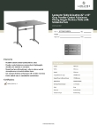 Lancaster Table & Seating 427CAU3248GY Specsheet