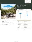 Lancaster Table & Seating 427UMBRW09BL Specsheet