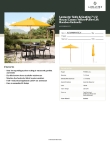 Lancaster Table & Seating 427UMBRW75CY Specsheet