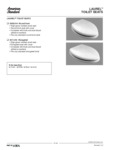 Laurel Toilet Seat Spec Sheet Laurel Toilet Seat Spec Sheet