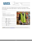 Lavex 16025LILIMVEST Specsheet Lavex 16025LILIMVEST Specsheet