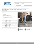 Lavex Janitorial 457VC8002BL Specsheet