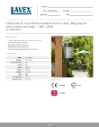 Lavex 605BZ150WOUT Specsheet Lavex 605BZ150WOUT Specsheet