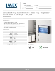 Lavex 605BZ30WSLIM Specsheet Lavex 605BZ30WSLIM Specsheet