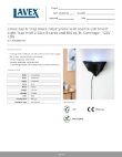 Lavex 605LEDWS13B Specsheet