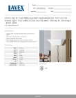 Lavex 605WS30WDWHLED Specsheet