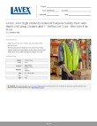 Lavex 999MVESTR25 Specsheet Lavex 999MVESTR25 Specsheet